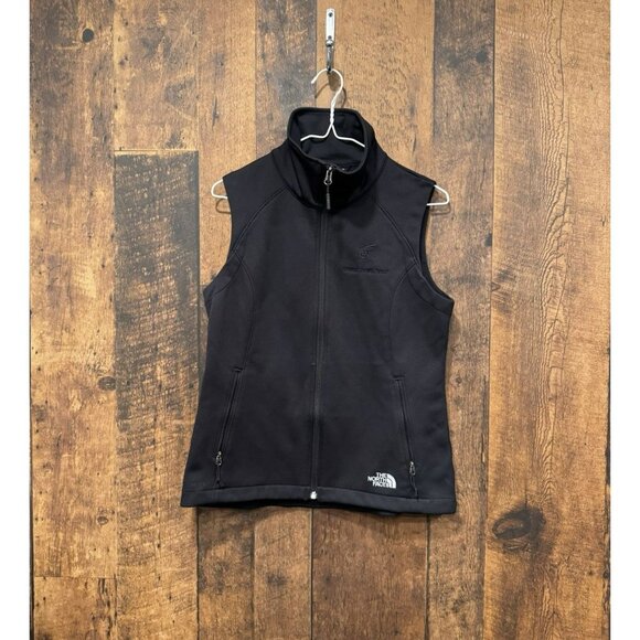 The North Face Women’s Windwall Black Vest Small EUC LOGO - Picture 1 of 5